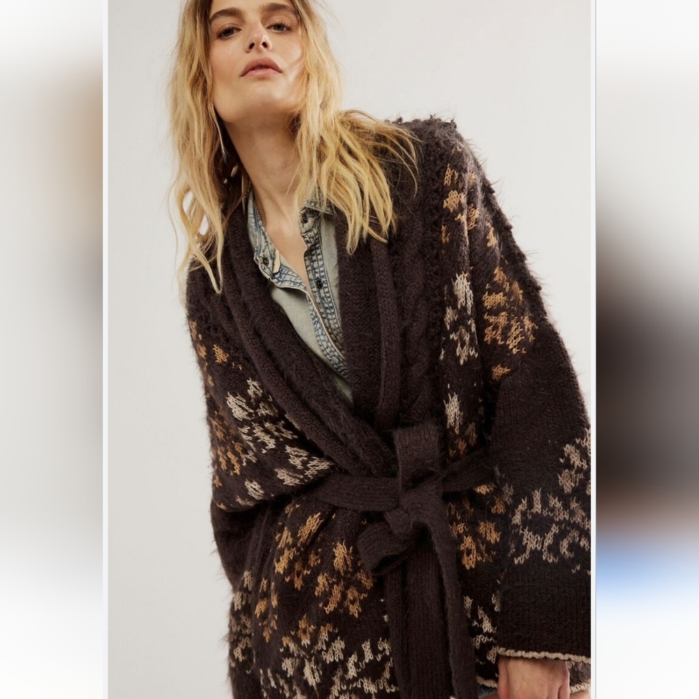 NWT Free People cable cardi
